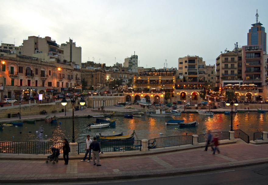 Innenstadt St. Julian's auf Malta