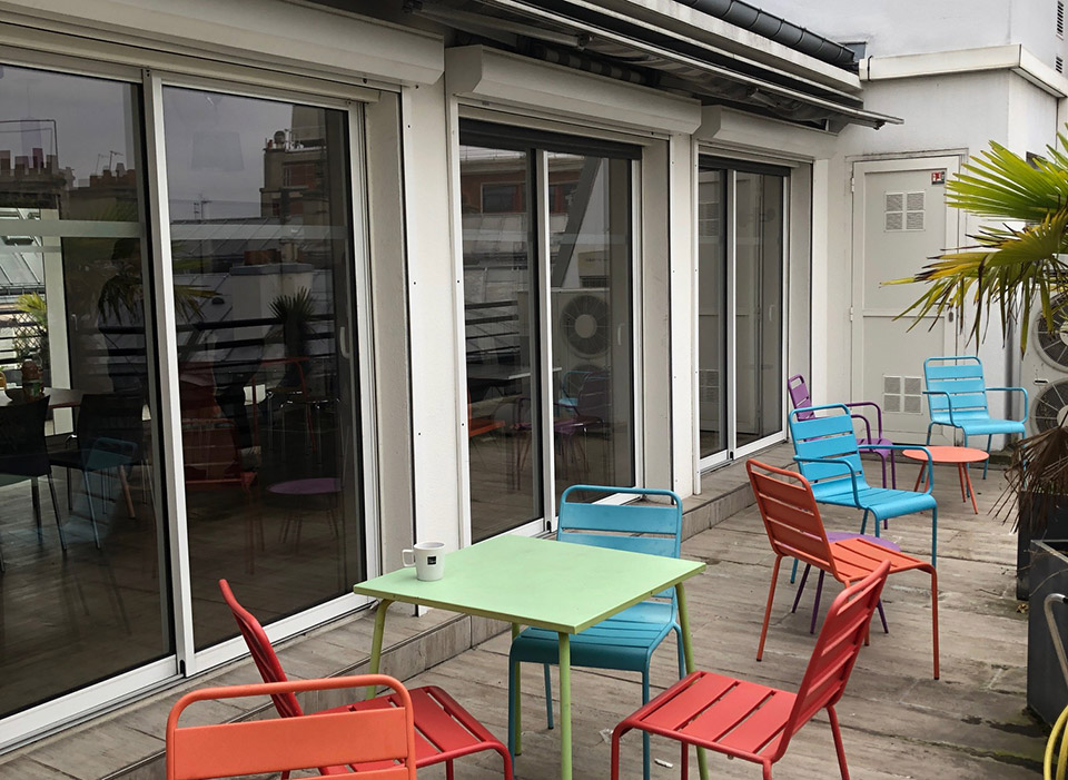 Rundreise Paris - Sprachschule FL Paris - Dachterrasse