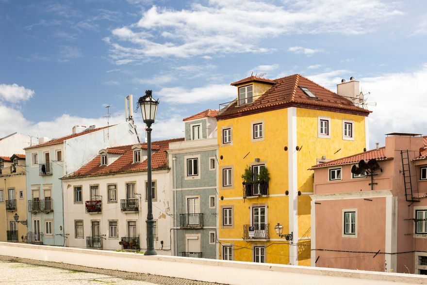 Häuser in Lissabon