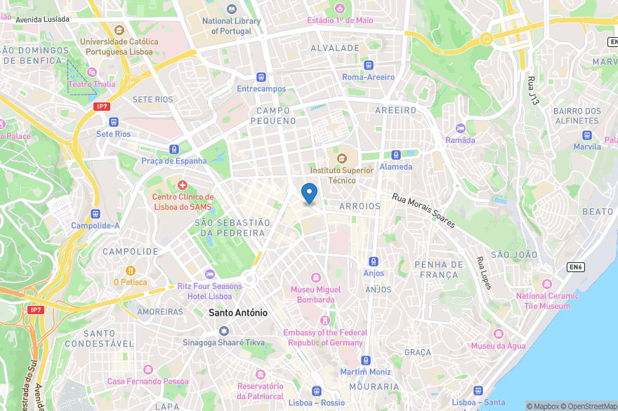 CIAL Lissabon - Open Street Map